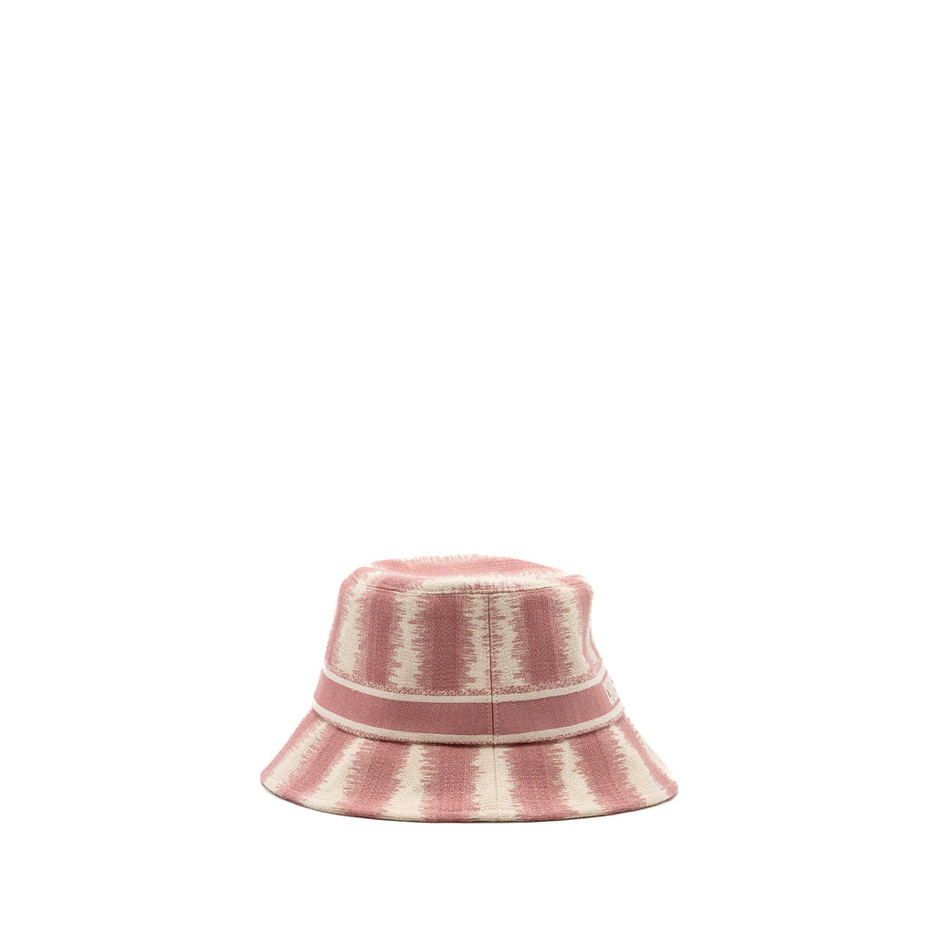 Dior Size 58 Bucket Hat Cotton Pink