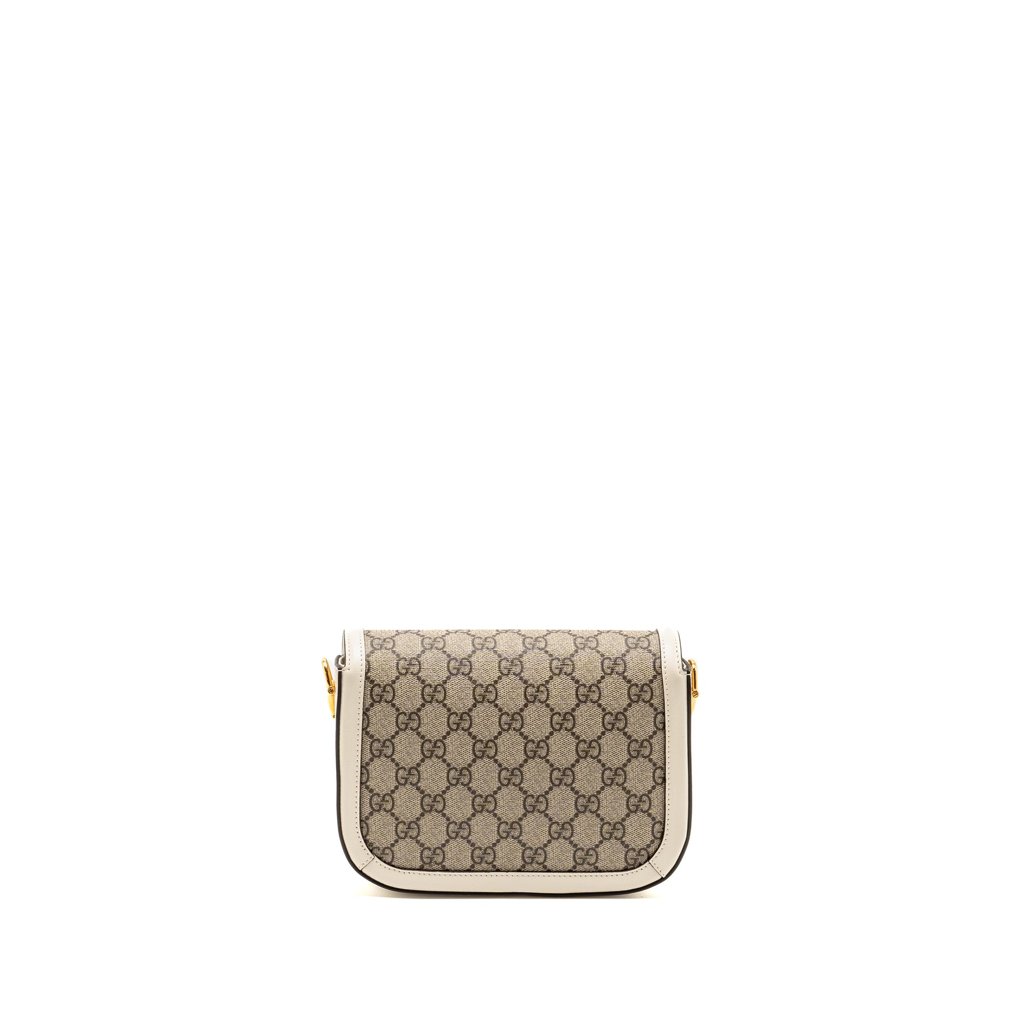 Gucci Mini Horsebit 1955 Bag GG Supreme Canvas/Leather White/Multicolour GHW