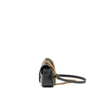 Gucci Small GG Marmont Shoulder Bag Calfskin Black GHW