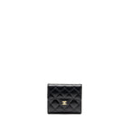 Chanel Small Classic Compact Wallet Caviar Black GHW (Microchip)