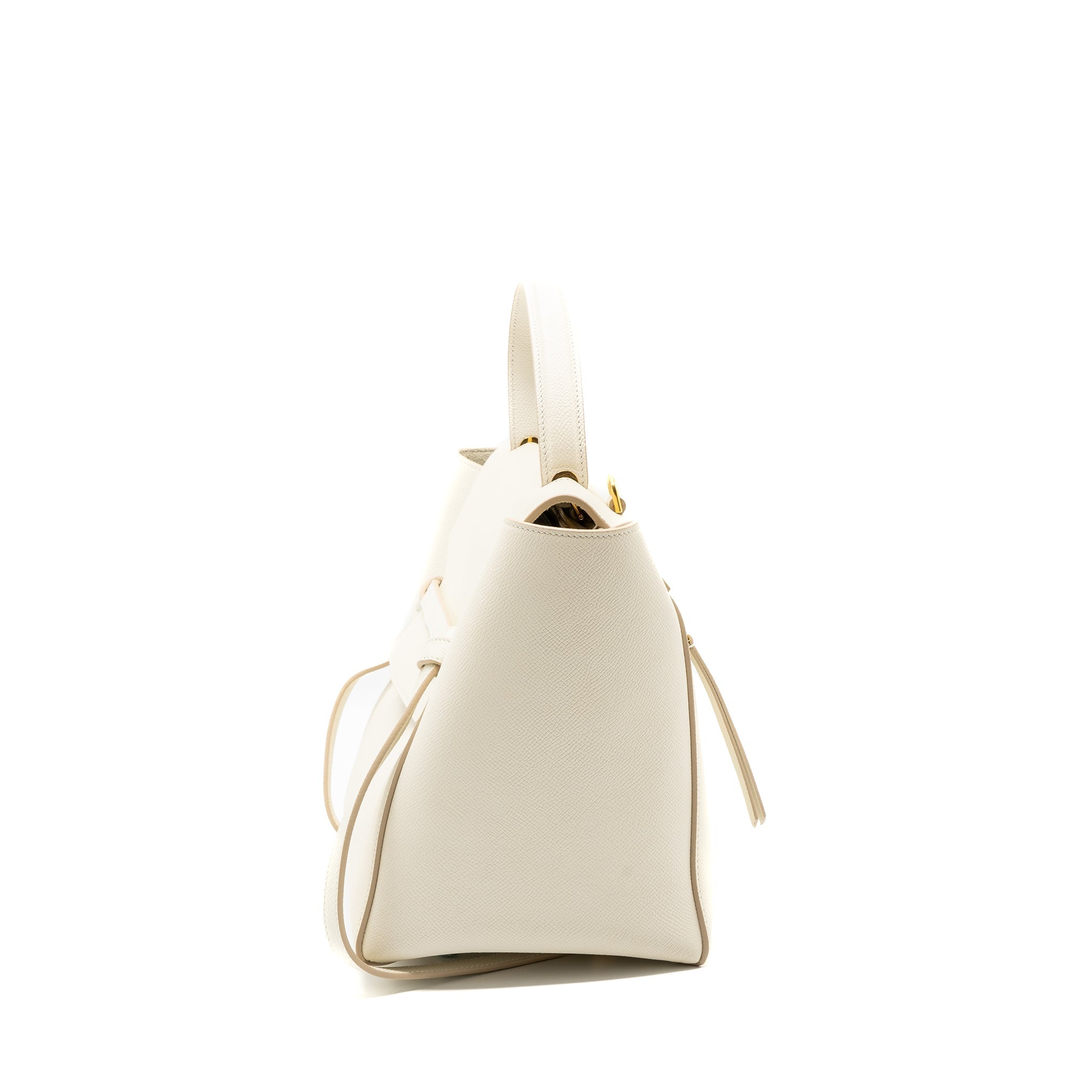 Celine Mini Belt Bag Grained Calfskin White