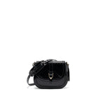 Gucci messenger crossbody bag patent black LGHW