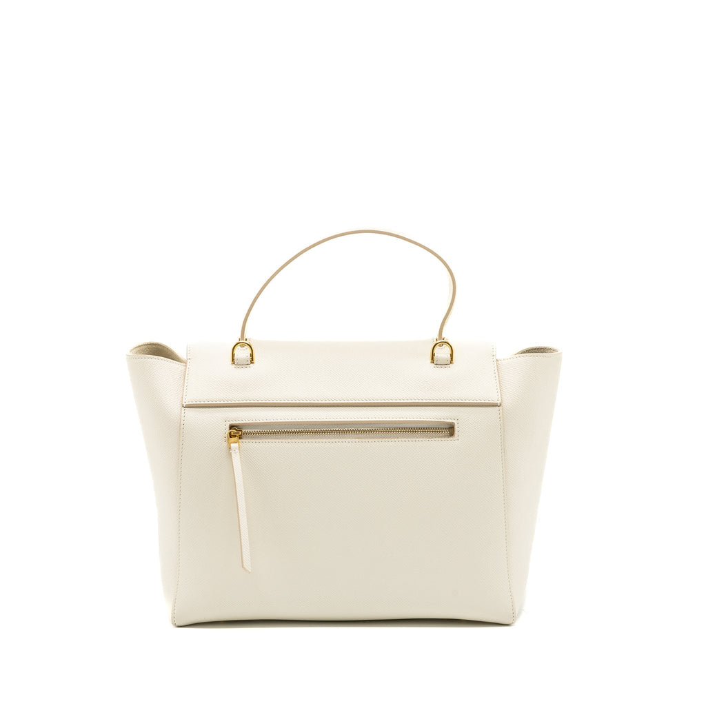 Celine Mini Belt Bag Grained Calfskin White