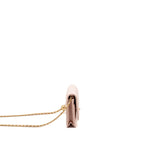 Chanel Pearl crush wallet on chain lambskin light pink GHW (Microchip)