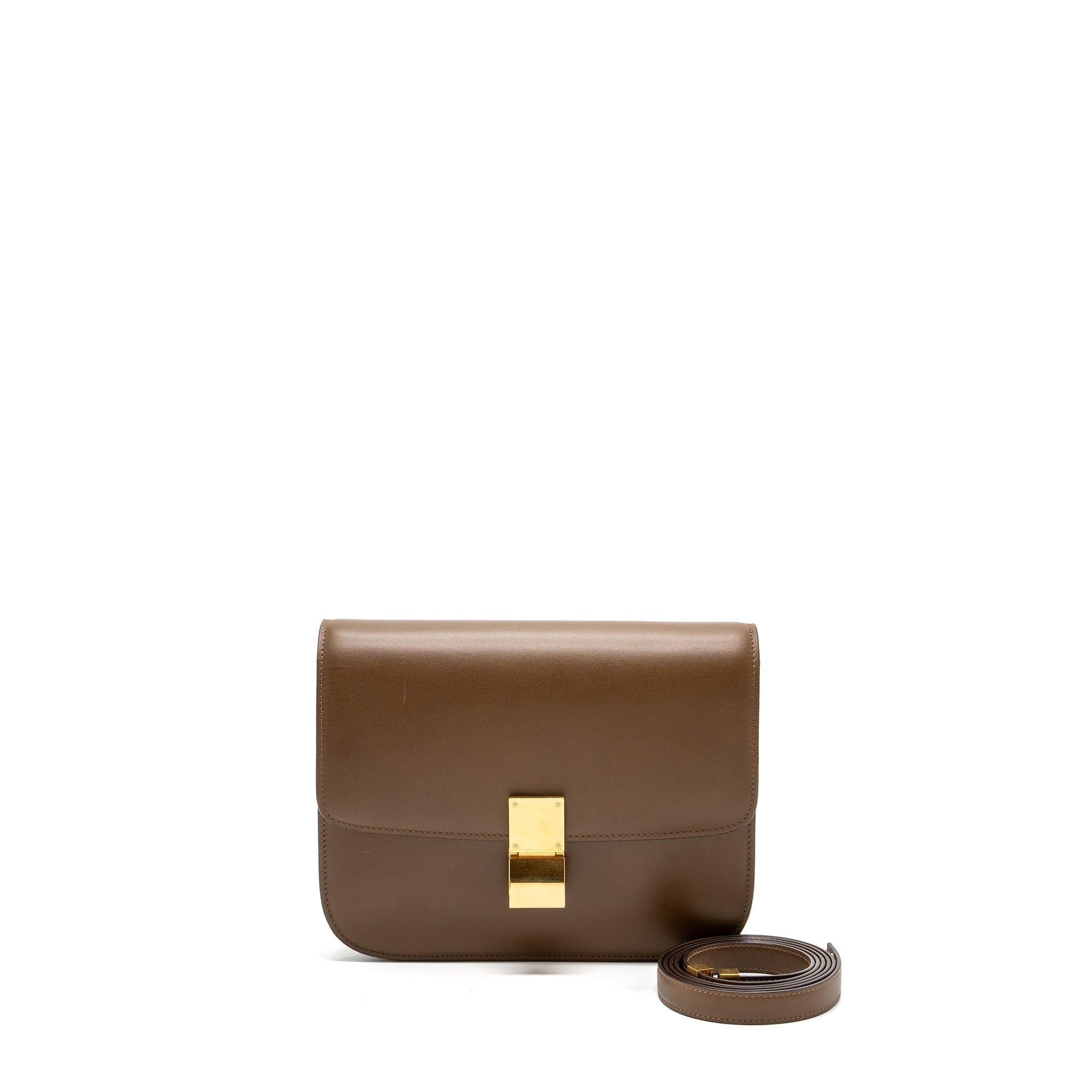 Celine medium classic box bag calfskin camel