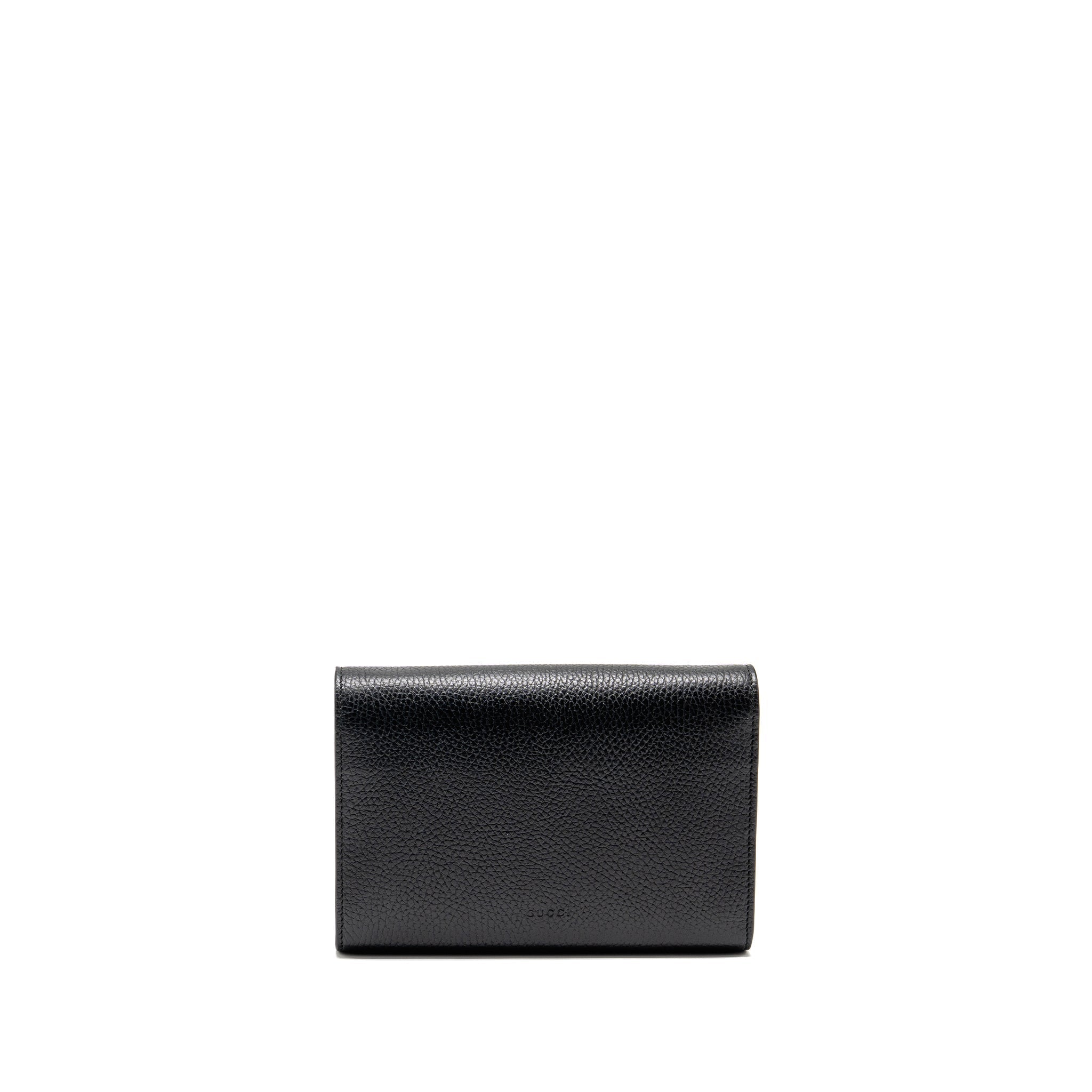 Gucci Dionysus Wallet on Chain Calfskin Black SHW