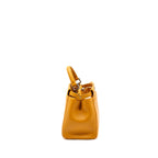 Fendi Mini Peekaboo Lambskin Bright Yellow SHW