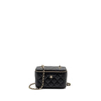 Chanel Long Vanity Case Caviar Black LGHW