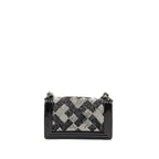 Chanel Medium Boy Bag Sequin/Patent Black/White SHW