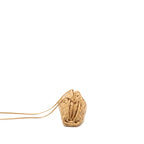 Bottega Veneta Mini Pouch Intrecciato Lambskin Beige