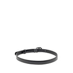 Gucci Size 75 GG Marmont 20MM Thin Belt Black Leather Black Hardware
