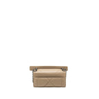 Dior 30 Montaigne Pouch with Shoulder strap lambskin beige black hardware