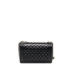 Chanel Medium Boy bag calfskin black ruthenium SHW