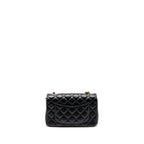 Chanel Mini Rectangular Flap Bag Lambskin Black LGHW