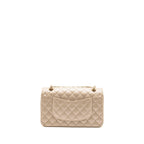 Chanel Medium Classic Double Flap Bag Lambskin Iridescent Ivory LGHW