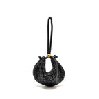 Bottega Veneta mini turn pouch lambskin black GHW