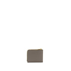 Celine Zipped Purse with removable card holder calfskin / lambskin grey / light blue