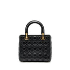 Dior Medium Lady Dior Lambskin Black GHW