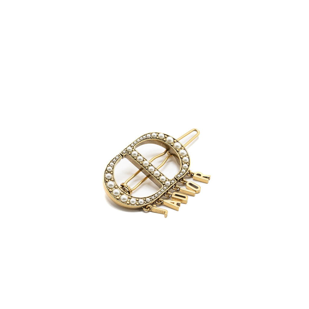 Dior CD/ J’adior hair clip with pearl