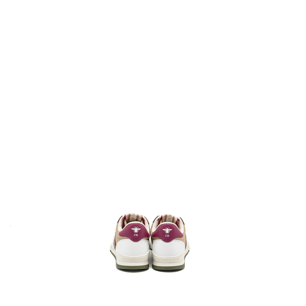 Dior Size 35 Dior Travel Sneaker Leather/Nylon Dark Nut/Multicolour