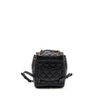 Chanel Quilted Mini Backpack Caviar Black LGHW (Microchip)