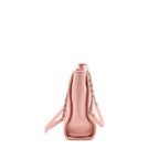 CHANEL DEAUVILLE PM TOTE BAG CANVAS PINK SHW (MICROCHIP)