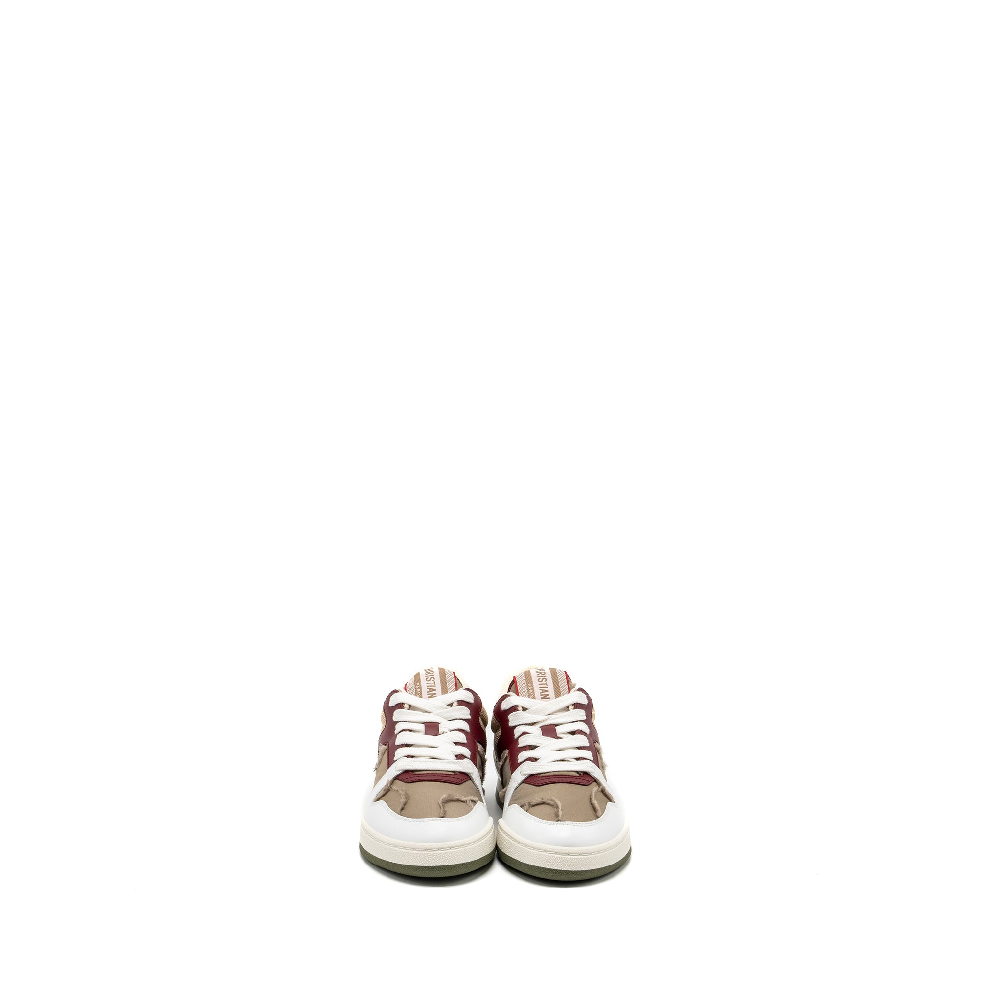 Dior Size 35 Dior Travel Sneaker Leather/Nylon Dark Nut/Multicolour