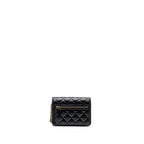 Chanel Mini 2.55 Reissue Wallet on Chain Aged Calfskin Black GHW(microchip)
