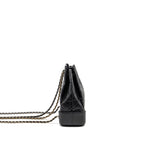 Chanel Small Gabrielle Hobo Bag Aged Calfskin Black Multicoloured Hardware