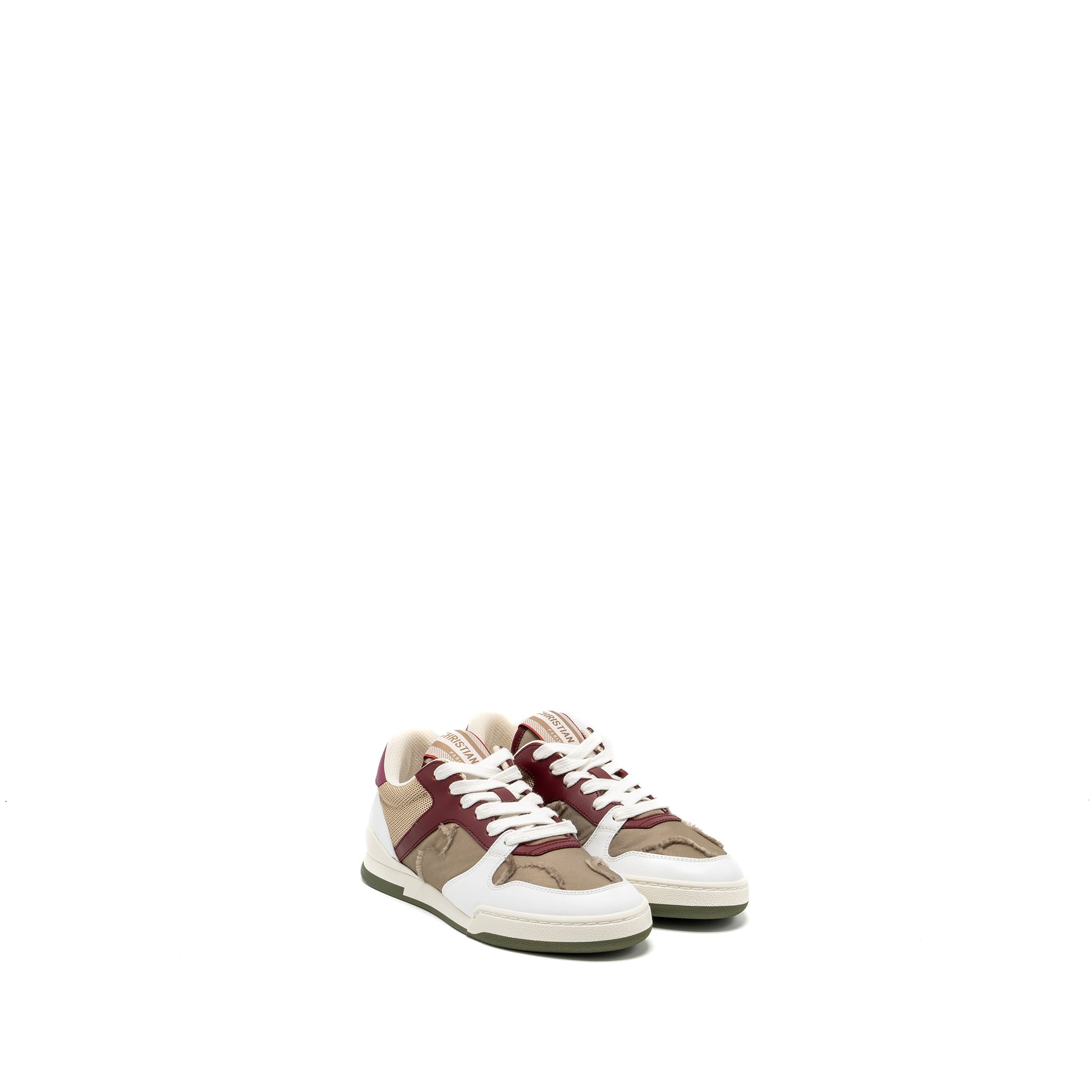 Dior Size 35 Dior Travel Sneaker Leather/Nylon Dark Nut/Multicolour