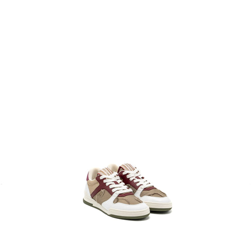 Dior Size 35 Dior Travel Sneaker Leather/Nylon Dark Nut/Multicolour