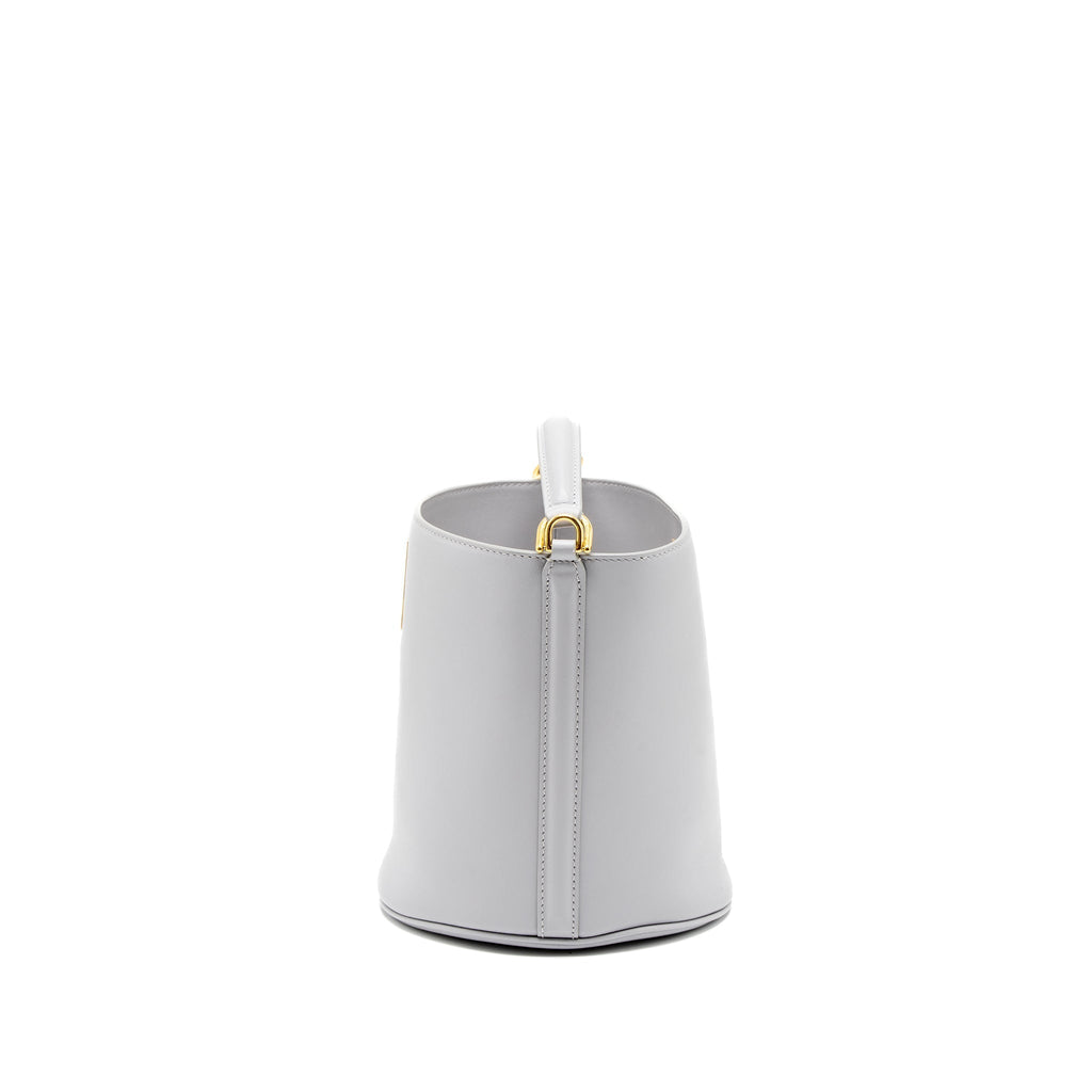 Celine Teen Bucket Bag Calfskin Light Grey