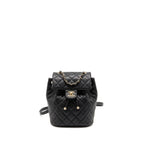 Chanel Quilted Mini Backpack Caviar Black LGHW (Microchip)