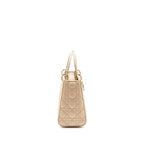 Dior Medium Lady Dior Lambskin Beige/Blue LGHW