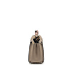 Fendi Peekaboo Handle Bag Calfskin Dove/Black GHW