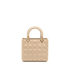 Dior Medium Lady Dior Lambskin Beige/Blue LGHW
