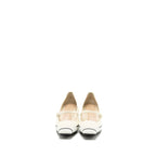 Dior size 37 pump canvas cream / white