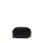 Gucci GG Marmont Mateless Shoulder bag calfskin black GHW