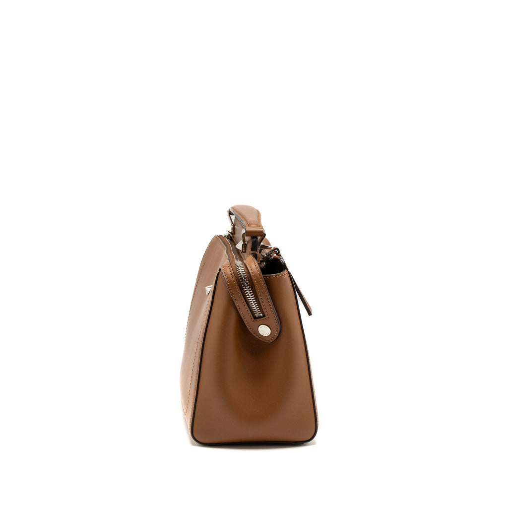 Fendi DotCom Bag Calfskin Brown SHW