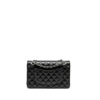 Chanel Medium Classic Double Flap Bag Lambskin Black SHW (Microchip)