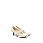 Dior size 37 pump canvas cream / white