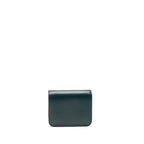 Celine Teen classic box bag calfskin dark green