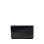 Chanel Voyage Chevron Clutch Calfskin Black GHW