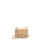 Chanel Mini Square flap Bag Lambskin Gold GHW