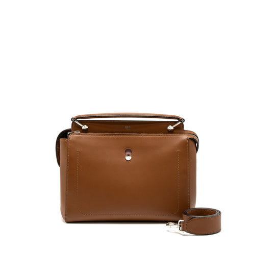 Fendi DotCom Bag Calfskin Brown SHW
