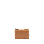 Chanel 19 Wallet on Chain Lambskin Dark Beige Multicolour Hardware (Microchip)