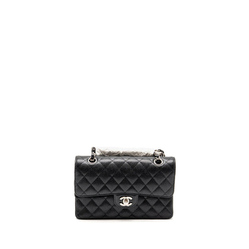 Chanel Small Classic Double Flap Bag Caviar Black SHW
