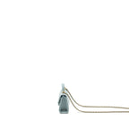 Chanel Top Handle Mini Flap Bag Lambskin Light BLUE LGHW