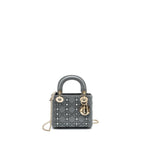 Dior Mini Lady Dior Limited Edition Lambskin Grey LGHW