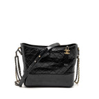 Chanel Gabrielle hobo bag aged calfskin black multicolour hardware